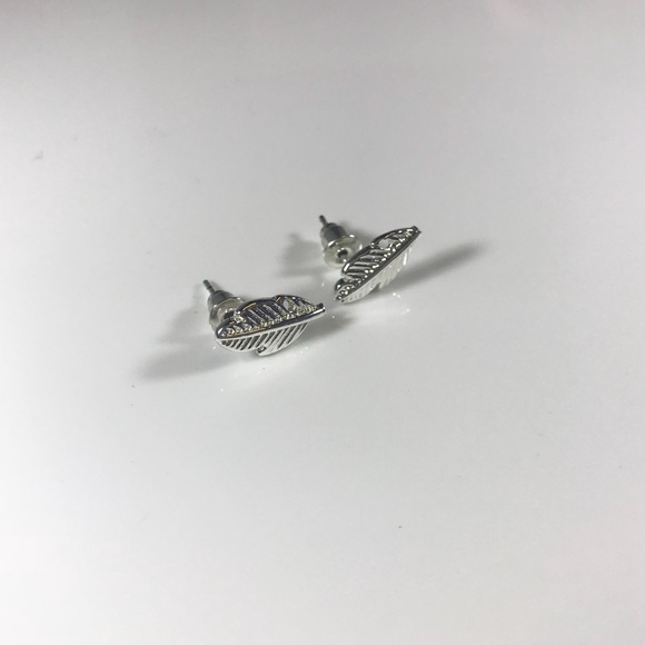 Anthropologie Silver Stud Earrings - Picture 3 of 5